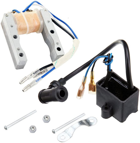 Yingshop CDI Ignition Coil Magneto Stator Coil Kit Fit For 49cc 50cc 60cc 66cc 80cc 2-Stroke Engine Motor Motorized Bicycle Bike
