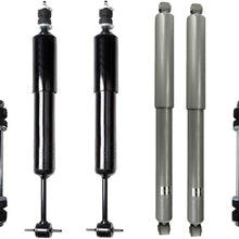 Detroit Axle - 6pc Front and Rear Shock Absorbers with Front Sway Bar Links for Ford Ranger (Exc FX4 or Highrider) Mazda B3000 B4000-4WD with Front Torsion Bar Sus.