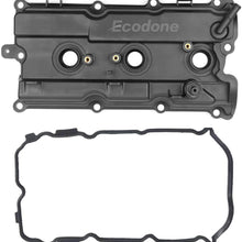 Engine Camshaft Valve Cover with 2 Gaskets for 2002-2009 Nissan Murano Altima Maxima Quest 3.5L,Left/Front PCV Cover fits 2003-2008 Infiniti FX35 G35 M35 3.5l by Ecodone