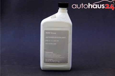 BMW COOLANT / ANTIFREEZE BLUE COLOR 1 LITER 82 14 2 209 769 GENUINE OEM ORIGINAL
