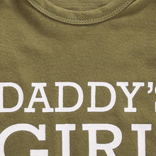 Daddy's Baby Boy Girl Outfits Camouflage Letter Print Romper Long Pants Hat Clothes Set Daddy's Girls 6-9 Months