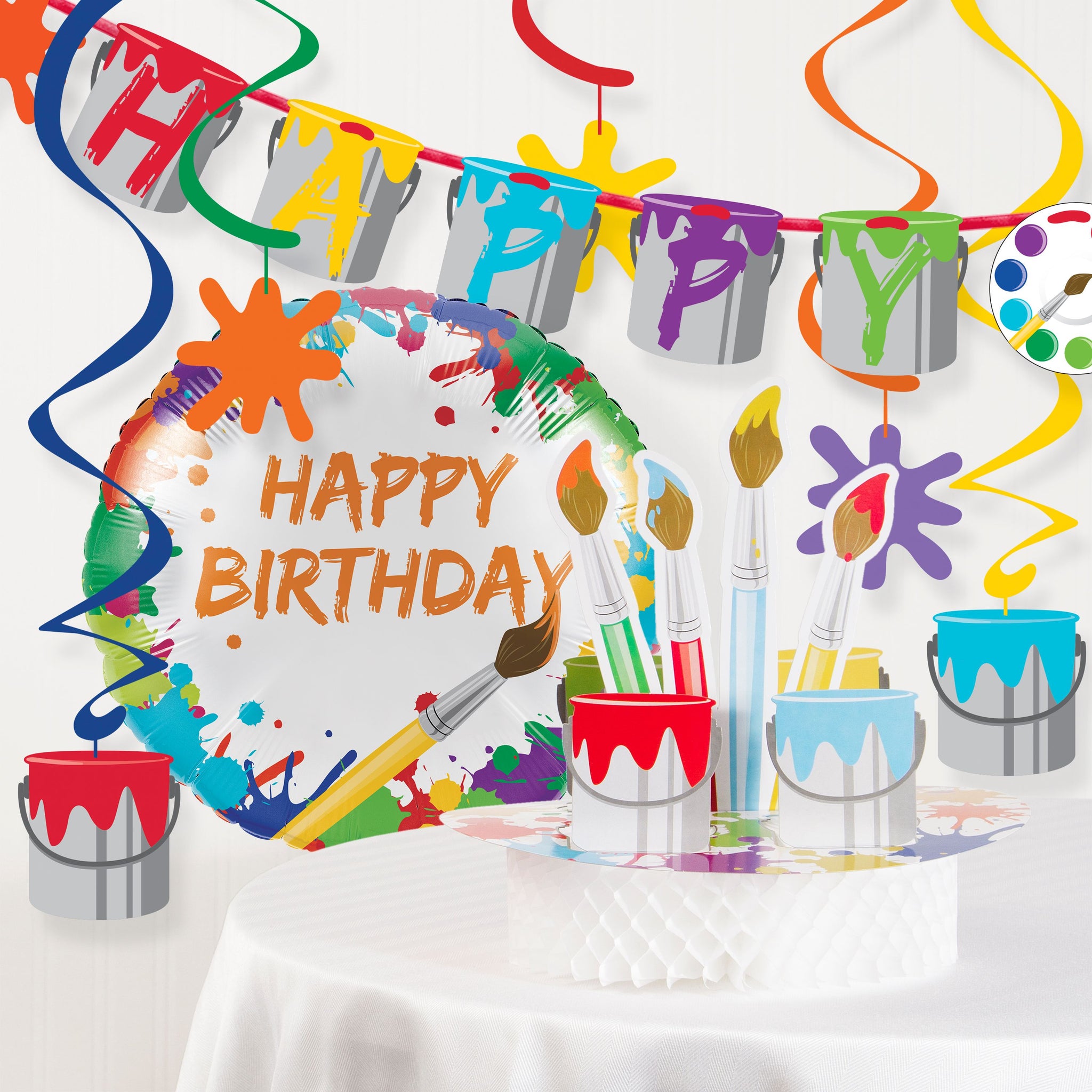 Art Party Decorations Kit