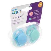 Philips Avent Ultra Air Pacifier, 6-18 months, blue/green, 4 pack, SCF244/42