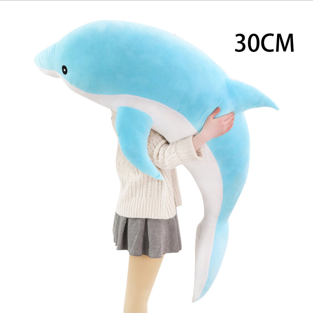 Kawaii Soft Dolphin Plush Toys Stuffed Dolls Animal Nap Pillow Creative Kids Toy Christmas Gift for Girls Children;Kawaii Soft Dolphin Plush Toys Stuffed Dolls Animal Nap Pillow Christmas