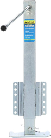 Seachoice 52051 Drop Leg Trailer Jack, Heavy Duty, Fixed Mount Jack with Drop Leg, 28.6 Inches of Lift, 2,500-Pound Max Load