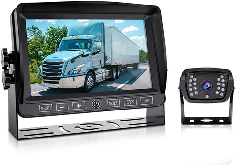 Backup Camera with Touch Button for car/rv/Camper/Motorhome/Trailer/Truck/Pickup/Van 7''HD 1080P Monitor DVR Recorder Night Vision 152° Wide View IP69K Waterproof Xroose FY01