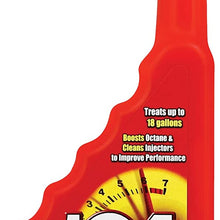104+ (10406-6PK) Octane Boost - Boosts Octane And Cleans injectors To Improve Engine Performance - Improve Gas Mileage - 1 Bottle Treats Up To 18 Gallons, 16 fl. oz. 6 Pack