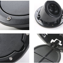 JeCar Aluminum Gas Cap Fuel Filler Door Cover for Jeep Wrangler 2007-2018 JK & Unlimited Accessories (Black)
