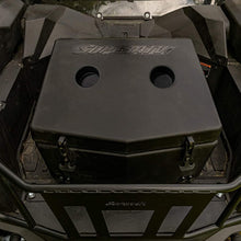 SuperATV Insulated Cargo Cooler Box For 2020+ Kawasaki Teryx KRX 1000 | Heavy Duty Bed Storage Box with Sealed Lid, Drain Plug, and Dual Cup Holders | 30-Liter Capacity!