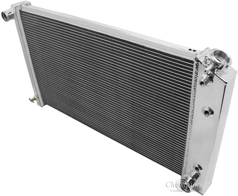 Champion Cooling, 2 Row All Aluminum Radiator for Multiple Chevrolet, Buick, EC161