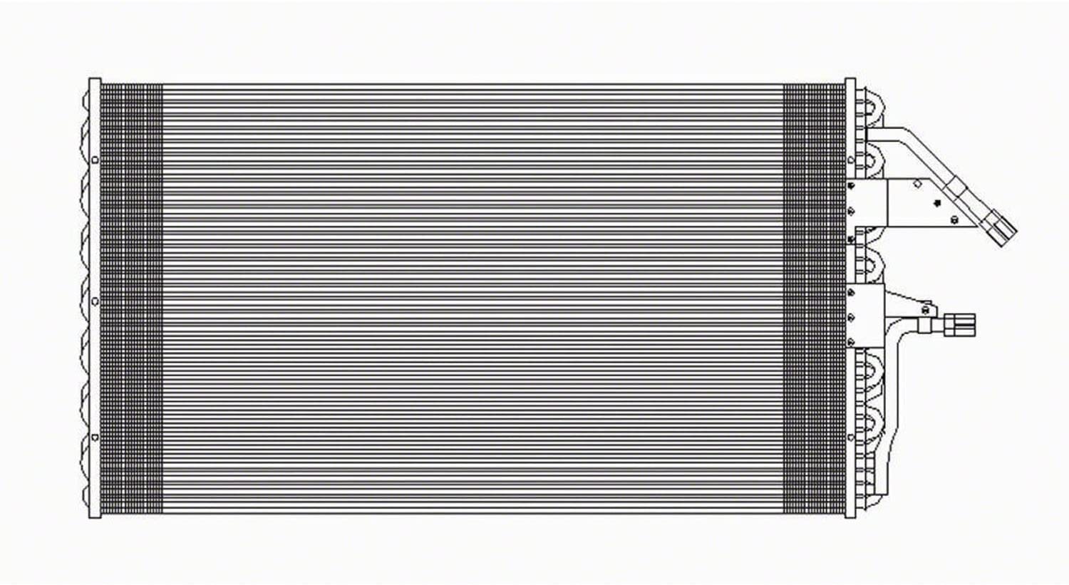 CPP Air Conditioning Condenser for Chevrolet Blazer, Pickup, Suburban, GMC Pickup, Suburban, Yukon GM3030157
