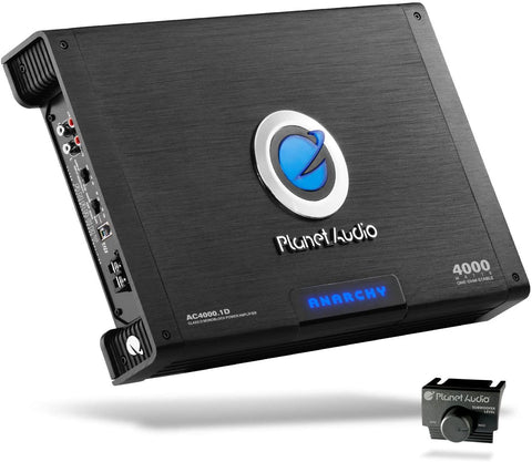 Planet Audio AC4000.1D Class D Car Amplifier - 4000 Watts, 1 Ohm Stable, Digital, Monoblock, Mosfet Power Supply