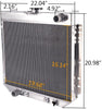 Compatible For Ford Mustang/Falcon/Galaxie/Fairlane/Torino V8 MT 1967 1968 1969 1970 Driver/Left Aluminum Racing Radiator Replacement 3 Core Row