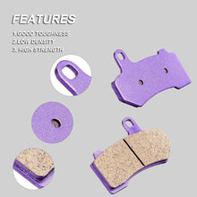 SCITOO Kevlar Carbon Fiber Brake Pads Fit for 08 09 10 11 12 13 14 Harley-Davidson Electra Glide Night Rod Night Rod Special Road Glide Road King Street Glide Street Rod V-Rod