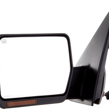 SCITOO Towing Mirror fit 2004-06 for Ford F-150 Rear View Mirror Automotive Exterior Mirrors with Power Heated Front LED Signals (Pair)