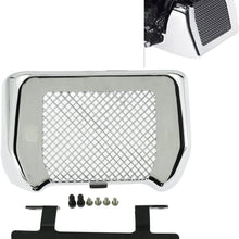 Rebacker Motorcycle Oil Cooler Cover Case with Bracket Fit for Harley Touring Road King Road Street Glide Freewheeler FLHR FLHX FLRT 2017-2020 Black