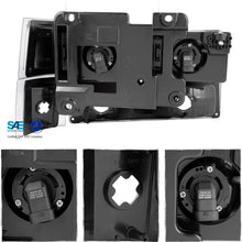 For 1994-1998 Chevy C/K 1500/2500/3500 Tahoe Suburban Full Size C10 Black Headlights Left+Right Headlamp