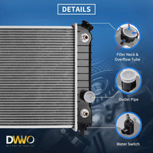 Complete Radiator Compatible with GMC Chevy Blazer S10 Jimmy Sonoma Hombre Bravada 4.3L V6 DWRD1012