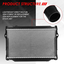 1917 Factory Style Aluminum Cooling Radiator Replacement for 93-97 Toyota Land Cruiser/Lexus LX450 AT