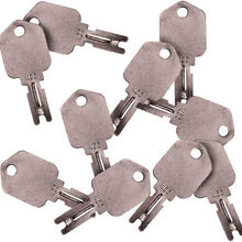 Notonparts Forklift Key 1430 166 (10 Keys) For Hyster Heavy Equipment Crown Daewoo Yale JLG Gradall Gehl Construction Ignition Key Set