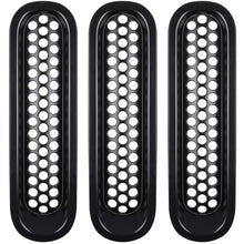 E-cowlboy 7PCS Front Grill Mesh Inserts Clip-in Grille Guard for 2007~2017 Jeep Wrangler JK JKU Unlimited Rubicon Sahara (Matte Black)