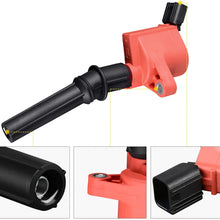 DWVO Ignition Coils Pack Compatible with Ford F150 F250 F350 Crown Victoria E150 E250 E350 Lincoln Mercury Mustang 4.6L 5.4L V8 Yellow - Set of 8