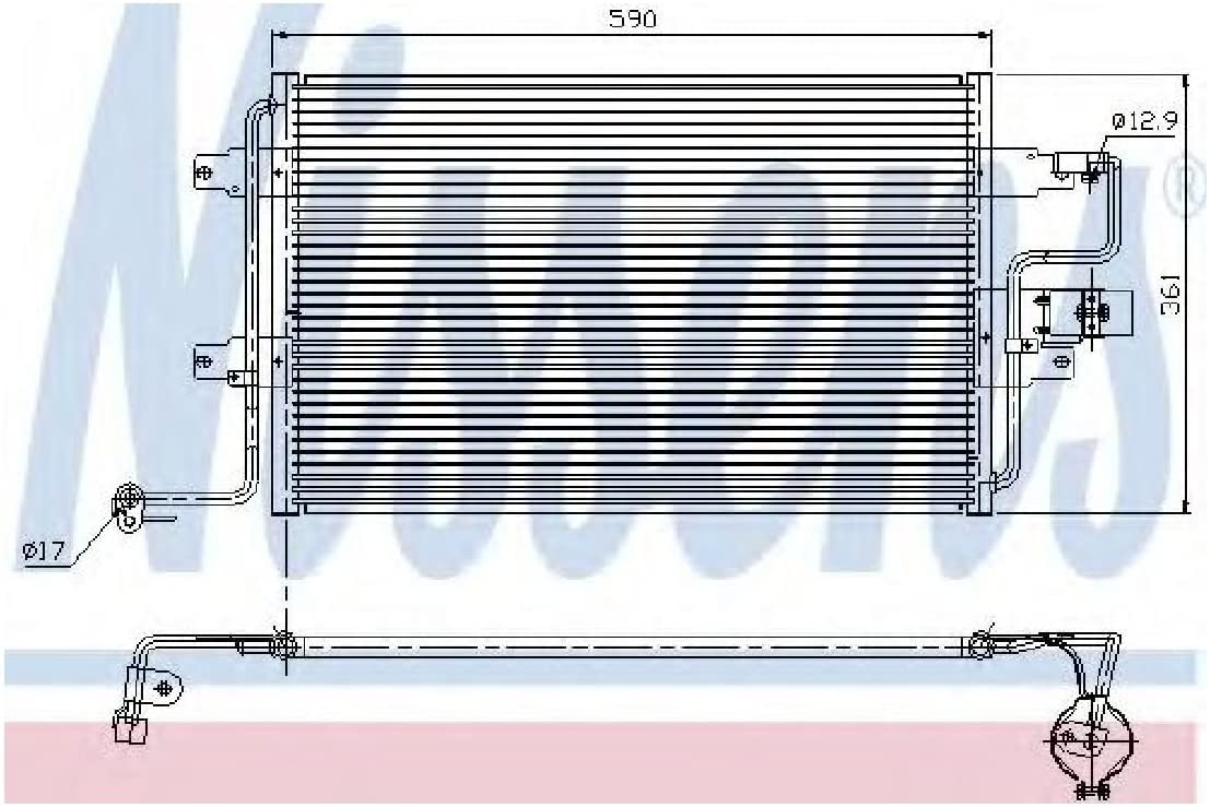 Nissens 94310 Condenser, air conditioning