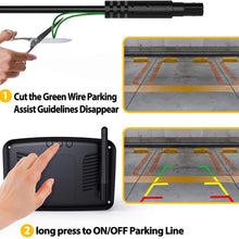 Wireless Backup Camera 5" Monitor, 720P HD License Plate Reverse Camera w/ Stable Signal for Rear View Car/Pickup/Semi Box Truck/Sedan/Rv/Van/Camper, Suitable Driving and Reversing, No Water-in