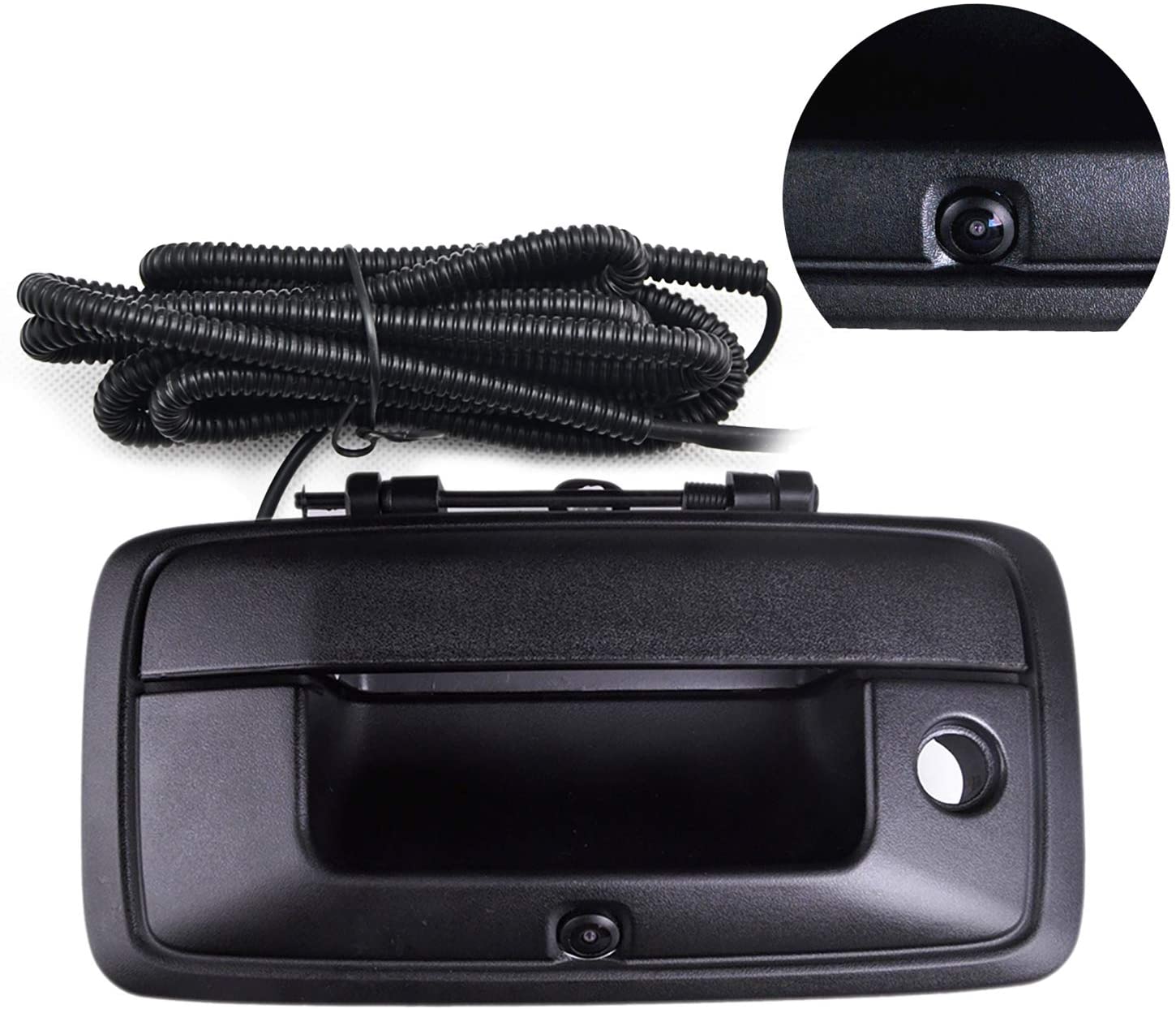 Chevy Silverado and GMC Sierra Rear View Camera Backup Tailgate Handle Camera for Silverado 1500 / Sierra 1500 Fit for Year 2014-2015,Tailgate Door Handle Replacement Camera(Color: Black)