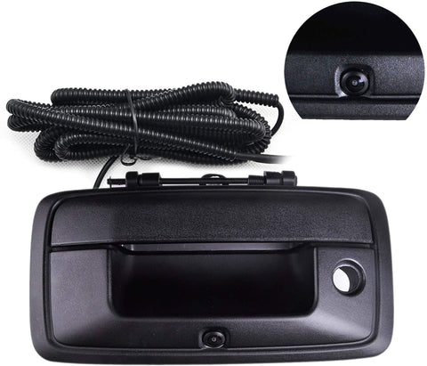 Chevy Silverado and GMC Sierra Rear View Camera Backup Tailgate Handle Camera for Silverado 1500 / Sierra 1500 Fit for Year 2014-2015,Tailgate Door Handle Replacement Camera(Color: Black)