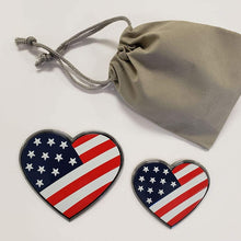 EyeCatcher USA Flag Emblem Decal Black - 2 Pack