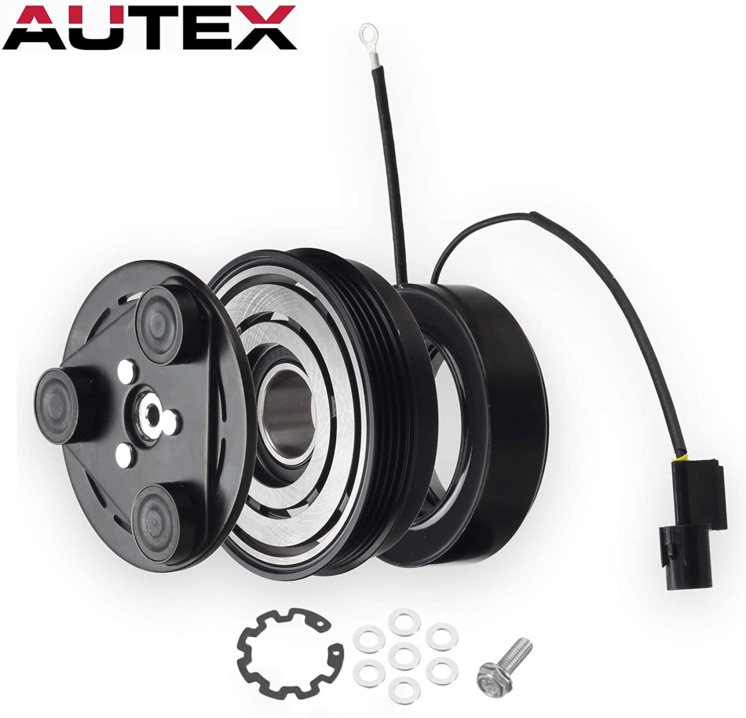 AUTEX AC A/C Compressor Clutch Coil Assembly Kit 977013E200 57190 977013E200RU Compatible with Sorento 2003 2004 2005 2006 V6 3.5L