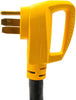 Camco 25' PowerGrip Cord with 50M/50F-90 Degree Locking Adapter | Allows for Easy RV Connection to Distant Power Outlets | Built to Last (55574)