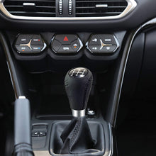 Bashineng Shifter Knob 5 Speed Leather Gear Stick Shift Head for Most Manual Cars (Black & Red)