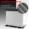 2707 Factory Style Aluminum Cooling Radiator Replacement for 04-12 Colorado/GMC Canyon/Isuzu I280/I290/I350/I370 AT