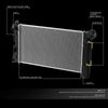 DNA Motoring OEM-RA-2428 OE Style Aluminum Core Radiator DPI 2428