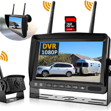 Wireless Backup Camera, DOUXURY IP69 Waterproof 170° Wide View Angle HD 1080P Backup Camera + HD LCD 7" Monitor, DVR Recording Backup Camera System for Truck Pickup Trailer Camper Bus RV 5th Wheel