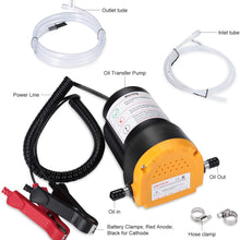Genew Oil Change Pump Extractor, 12V 80W Diesel Fluid Oil Quick Extract Transfer Pump Scavenge Suction Kit for Car, Boat, Motorbike, Truck, RV, ATV and Other Vehicles