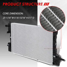 2761 OE Style Aluminum Core Cooling Radiator Replacement for Ford Freestyle Five Hundred Mercury Montego AT 05-07