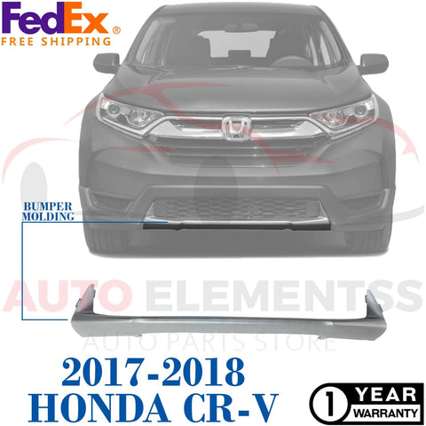 New Front Lower Bumper Cover Trim Molding Step Pad For 2017-2018 Honda CR-V/EX-L/Touring/LX/EX/Sport Utility Direct Replacement Plastic HO1044109, 71110TLAA00, RH01590001