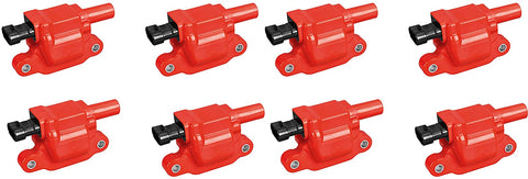 ENA Direct Ignition Coil Set of 8 Compatible with 2007-2013 Chevrolet Avalanche 2007-2013 Chevrolet Express 1500 2500 3500 4500