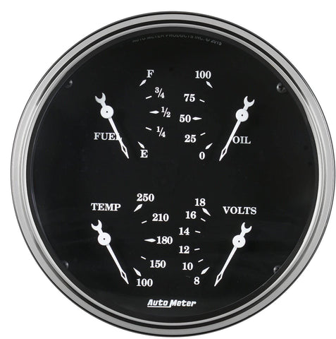 AUTO METER 1710 Gauge Quad (Old TYME Black 5