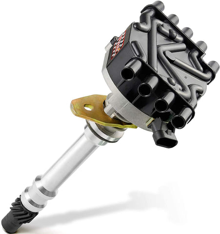 Motovecor Complete Ignition Distributor V8 for Chevy Chevrolet/GMC/Isuzu/Vortec V8 5.0L 5.7L 7.4L 1996 1997 1998 1999 2000 2001 2002 Fits for 93441558 (Black)