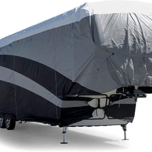 Camco ULTRAGuard Supreme RV Cover-Extremely Durable Design Fits Fifth Wheel Trailers 25' -28', Weatherproof with UV Protection and Dupont Tyvek Top (56144)