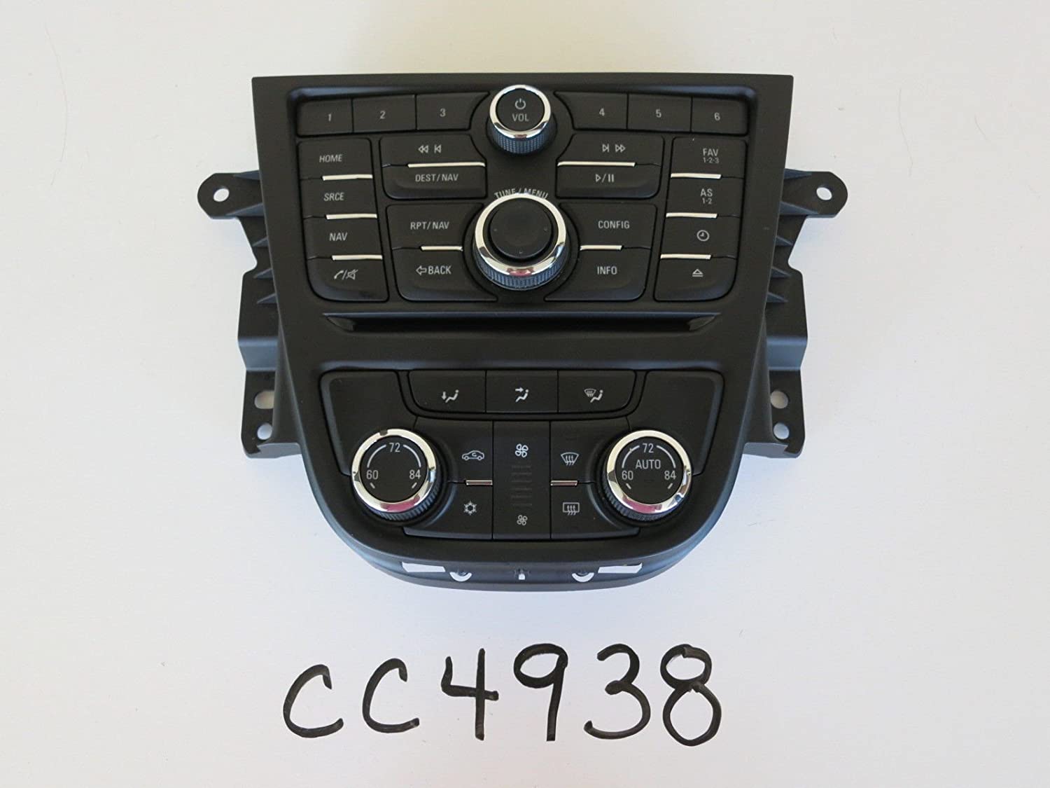 Buick 13 14 15 Encore Audio Control Panel Temp Climate Unit A/C Heater OEM CC4938