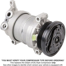 AC Compressor & A/C Clutch For Chevy Silverado Avalanche GMC Sierra C3500 HD Replaces Delphi HU6 - BuyAutoParts 60-00970NA New