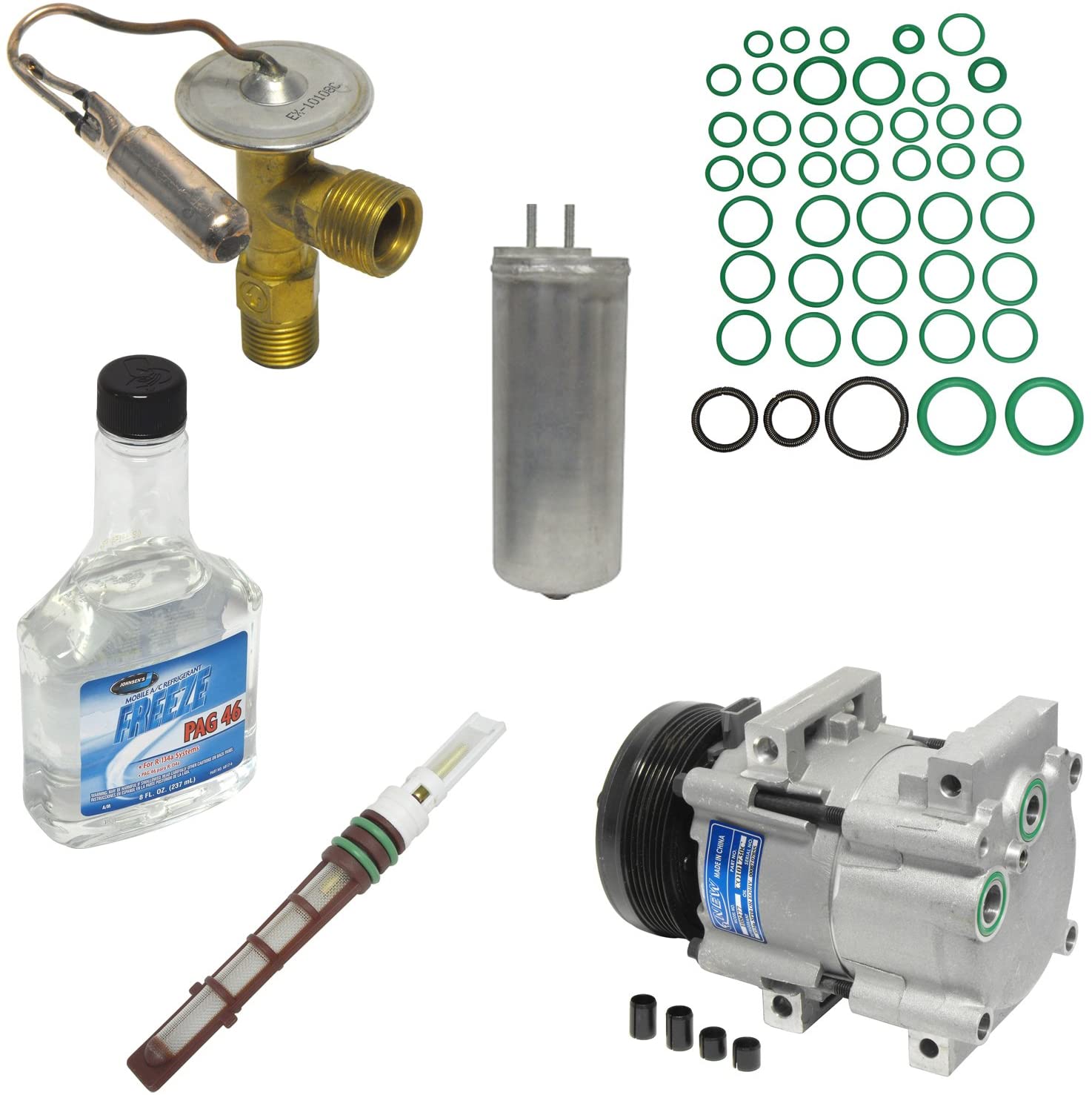 Universal Air Conditioner KT 1637 A/C Compressor and Component Kit
