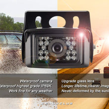 ZEROXCLUB Backup Camera System Kit,Sharp CCD Chip, 100% Not Wash Up,IP69 Waterproof Rear View Camera + 7’’ LCD Reversing Monitor for Truck/Semi-Trailer/Box Truck/RV (ERY01-Wired)