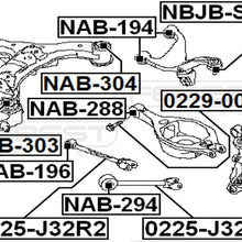 FEBEST NAB-304 Rear Arm Bushing