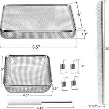 RV Furnace Vent Cover Flying Insect Screen for Camper Vents Protects RV Furnaces from Insects Stainless Steel Mesh with Installation Tool